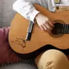 ZN3837C Borboleta Linha Preta Simples Estilo Ins Autoadesivo Decorativo para Guitarra Painel de Dedo de Guitarra Embelezamento