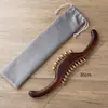 Bastão de Massagem de Ébano, Latão e Jacarandá para Uso no Corpo Inteiro, Bastão de Massagem Meridian para Ombros e Pescoço para Uso Doméstico, Bastão de Massagem de Sândalo