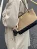 Bolso de cadena bordado con patrón de diamantes para mujer, nueva colección primavera 2026, bolso cruzado versátil, bolso de hombro de moda, bolso tote moderno