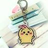 Lindo chiikawa Jiyika wow pequeño llavero de acrílico de doble cara de ocho pulgadas bolso colgante decorativo de dibujos animados al por mayor