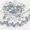 Cuentas sueltas de vidrio con agujero lateral, cuentas de rueda, 8MM, accesorios mágicos para joyería DIY, pulsera, collar, pendientes, accesorios para ropa, bolso