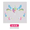 Set de Pegatinas de Tatuaje Impermeables de Dibujos Animados para Niños, Pegatinas Luminosas y a Prueba de Sudor para Cara y Brazos, Pegatinas con Diseños Lindos de Dibujos Animados