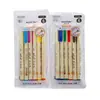 Caneta de Pintura Macia com Ponta Macia de Cor Nacional Criativa Caneta de Letra Regular Pequena Caneta de Traço de Gancho Artístico Caligrafia para Estudantes Conjunto de Canetas de Aquarela para Pintura