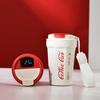 Copo de café Internet Celebridade Aço inoxidável Camada dupla Medição de temperatura inteligente Copo térmico Moda Acompanha Copo Carro Portátil Copo de carro