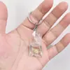 SHEIN TEMU Chaveiro Explosivo Peixe Dourado Transparente Peixinho Chaveiro de Resina Pingente de Joia Acessórios