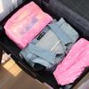 Bolsa de viaje con estampado floral, bolsa de almacenamiento para cosméticos, bolsa de almacenamiento portátil para productos de baño.