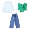 Ropa de actuación de porristas para niños, juegos deportivos de primaria, otoño e invierno, ropa de clase con logo, traje de ropa de actuación de coro de jardín de infantes