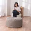 Asiento Cojín Futón de Algodón y Lino para Persona Perezosa Redondo Engrosado Suelo Tatami Taburete Pequeño Sala de Estar Estilo Japonés Esterilla