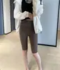 Shorts de Yoga de Peça Única Alargado de Cintura Alta com Sensação de Pele Nu e Forte Controle de Barriga Shorts de Ciclismo para Mulheres Novo Modelo de Verão 2026 H051502