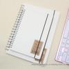 Caderno Espiral 32K 16K Sem Pauta Bege Caderno Pp Espiral Transparente Simples Fosco 80 Folhas