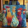 2026 Nueva Serie Transfronteriza de Pollo Estampado Digital Bolso Tote Acolchado de Hombro de Moda
