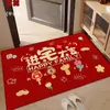 Felpudo de entrada auspicioso transfronterizo para inauguración de casa, felpudo festivo para entrada, tapete para cambiarse los zapatos, felpudo de puerta