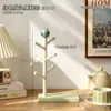 Portavasos con Figura de Búho Lindo, Escurridor Colgante para Tazas de Vidrio, Organizador de Aparador, Pieza Decorativa Curativa y Práctica
