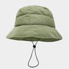 Sombrero de Pote Japonés Vintage Grueso y Esponjoso de Plumón con Cuerda a Prueba de Viento Moda para Exterior Otoño e Invierno Cálido Sombrero de Pescador Sombrero de Pareja