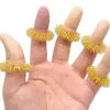 Masajeador de dedos anillo de masaje para dedos anillo de masaje de dedos mini dorado plateado suministro transfronterizo