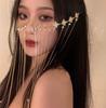 Cortina de superficie Hanfu Daji humana, velo antiguo para cubrir el rostro, borlas, colgante para cejas, tocado, accesorios para fotos