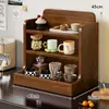 Soporte para Tazas de Escritorio Sala de Estar Taza de Café Taza de Té Estante Organizador de Juego de Té Estante de Almacenamiento para Tazas Térmicas Mesa de Comedor Encimera Gabinete Multicapa