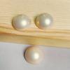 Crema Semiredonda 6-25mm Accesorios de Perlas Parche DIY Pendientes Pasador Botón Accesorios Materiales Cuentas Sueltas Brillante