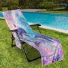 Funda para silla de playa transfronteriza bolsa para silla de playa de microfibra impresión digital 3D serie delfín
