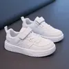 Sapatos Infantis, Tênis de Malha Respirável de Verão para Meninas, Tênis Casuais Esportivos de Outono para Meninos, Sapatos Brancos para Campus de Estudante