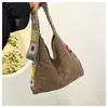 2025 Hueco Estilo Occidental Popular Línea Gruesa Trenzado Verano Nuevo Estilo Casual Estilo Occidental Fresco Dulce Moda Bolso Cruzado de Hombro