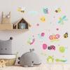 Nuevo FX-B145 Abeja de Dibujos Animados Libélula Coccinella septempunctata Mariposa Dormitorio Infantil Entrada Pared Adhesivo de Pared Decorativo