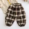 Liquidación de tallas descatalogadas, colección en stock de pantalones de otoño para niños, pantalones casuales estilo coreano para niños pequeños, pantalones versátiles para bebés