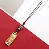 Mini 1*3 Aço Titânio Pequeno Pingente Thangka Passado e Presente Zakhiram Thangka Dzi Pingente para Fivela de Celular