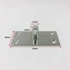 Mola de Piso para Porta de Vidro Extensão do Eixo Superior Peça do Eixo Superior Acessórios de Ferragens Aço Inoxidável Eixo Fixo Simples Suporte Superior de Fixação