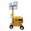 Carro con Generador Silencioso Diesel Camión de Iluminación Móvil Torre de Iluminación de Emergencia con Elevación Manual
