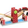 Tren de Madera Accesorios de Vía al por Mayor Serie de Puentes de Vía Bloques de Construcción de Escenas de Vía Juguetes Educativos Compatibles con Varios Modelos