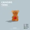 Nuevo Dibujo Animado de Gran Venta Luminoso 3D DIY de Resina con Forma de Corazón Oso Mini Lindo y Adorable Juguete Adorno