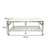 Mesa de Corte de Porco, Rack Suspenso para Carne de Açougue, Vitrine Refrigerada para Carnes Frescas de Supermercado Comercial, Bancada de Aço Inoxidável para Cortar e Vender Carne