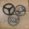 Accesorios para tractor de tres y cuatro ruedas volante de tres horquillas volante de llave única agujero grande agujero pequeño con volante estriado de bola