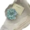 Pinza para el pelo de Camelia Azul Degradado con un Toque Puro, Dulce y Fresco, Pinza para el Pelo de Flor Artificial, Pinza Lateral Estilo Vacaciones en la Costa