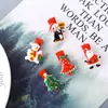 Novo Adereço de Cabeça de Férias para Bebê de Natal Árvore de Natal Boneco de Neve Velho Sino Resina Grampo de Cabelo Abrangente Acessórios de Cabelo Atacado