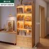 Estante de TV Estante de Livros Rack de Armazenamento de Chão Armário de Armazenamento para Sala de Estar Armário de Armazenamento Estante de Exibição Estante de Livros Doméstica contra a Parede
