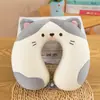 Almohada de Espuma Viscoelástica en Forma de U Almohada de Dibujos Animados en Forma de U logo Regalo para Actividad Almohada de Viaje Siesta Almohada Cervical para el Cuello