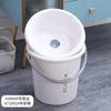 Cubo de plástico para dormitorio de estudiantes al por mayor, cubo de lavandería portátil para el hogar, cubo de baño engrosado, cubo redondo, cubo de almacenamiento de gran capacidad