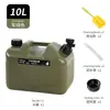 Cubeta de almacenamiento de agua para camping al aire libre agua potable portátil con grifo para el hogar coche almacenamiento de agua al por mayor verde militar cubo cuadrado de PE