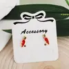 Brincos de cenoura tridimensionais da moda, campeões de vendas transfronteiriços, nicho, versáteis, com design de coelho personalidade, joias de brincos requintadas