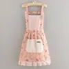 Delantal Doméstico de Cocina Transpirable de Lona Resistente al Desgaste y Anti-Manchas Estilo Coreano Ropa de Trabajo Nueva para Cocinar