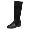 Botines Botas de Caballero Western Botas de Mujer 2026 Otoño/Invierno Nuevas Llegadas Zapatos de Mujer Comercio Electrónico Transfronterizo Nicho Lujo Ligero Retro Zapatos de Cuero Largos