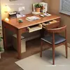 Escritorio de madera maciza sin materiales auxiliares, escritorio de oficina para adultos, escritorio simple para estudio y escritura de estudiantes en casa, mesa para computadora de escritorio