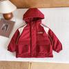 Valle del Viento 2024 Invierno Nuevo Ropa Infantil Ropa Infantil de Estilo Coreano Impermeable con Combinación de Colores Abrigo Grueso Moderno para Niños y Niñas