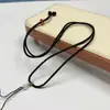 Cordón para Colgante de Jade, Hilo de Jade Tejido a Mano, Cordón de Piña Ajustable, Cordón para Collar Enhebrado, Hilo de Colores, Cuerda Versátil para Colgante