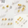 Nuevo Artículo de Cadena Hecho a Mano DIY Color Oro Verdadero Hebilla de Unión de Eslabón de Vaina Hebilla Clip de Conexión de Joyería Chapado en Cobre 18K Accesorios