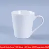 Caneca de cerâmica branca para impressão Logotipo texto Publicidade Copo de cerâmica Copo de presente Letras Copo de água Copo de café