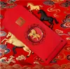 Oro Puro 999 Caballo del Zodiaco Estilo Chino Imán de Metal Personalizado para Refrigerador Pegatina para Teléfono Pegatinas de Dibujos Animados Manualidades