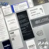 Fita de Cetim Colorida Serigrafada Etiqueta de Lavagem Borda Tecida em Nylon Etiqueta de Lavagem Flexográfica Rotativa Etiqueta de Lavagem para Roupas